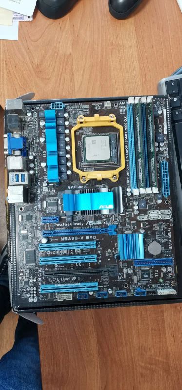 Лот: 19511699. Фото: 1. AM3+ Asus M5A88V-EVO + FX 6300... Комплекты запчастей