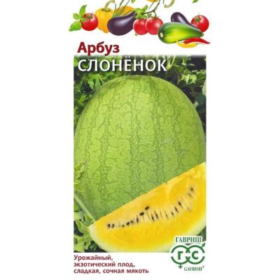 Лот: 25062812. Фото: 1. Семена Арбуз, Слоненок, H24, цветная... Другое (семена, рассада, садовые растения)
