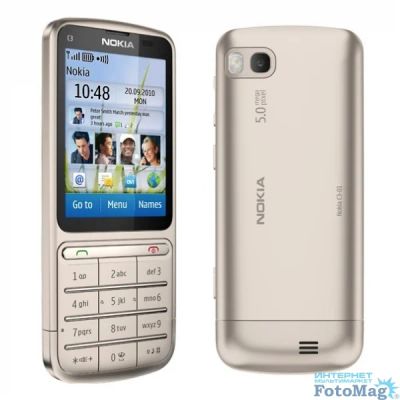 Лот: 3436739. Фото: 1. Продам телефон Nokia C3-01. Полусенсор. Кнопочные мобильные телефоны