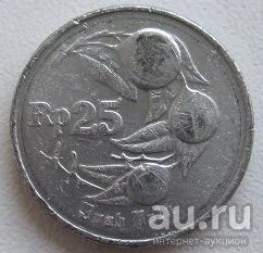 Лот: 13759879. Фото: 1. Индонезия 25 рупий 1991. Азия