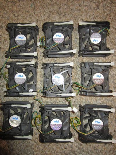 Лот: 3386675. Фото: 1. Кулера INTEL.Вентиляторы 9 штук... Системы охлаждения