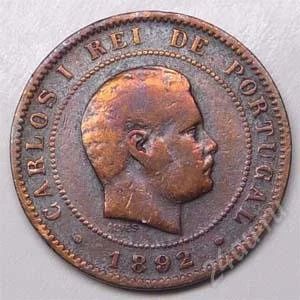 Лот: 904732. Фото: 1. Португалия. 10 рейс 1892г. Европа