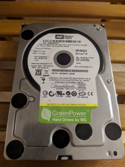 Лот: 15853872. Фото: 1. Жесткий диск 3.5" WD 1Tb. Жёсткие диски (HDD)
