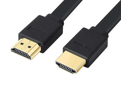 Лот: 16071808. Фото: 1. HDMI кабель плоский 1.4, длина... Шнуры, кабели, разъёмы