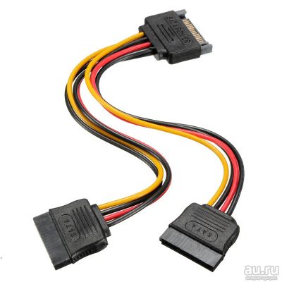Лот: 13120559. Фото: 1. Кабель SATA to 2xSata 0,15м Gembird... Шлейфы, кабели, переходники