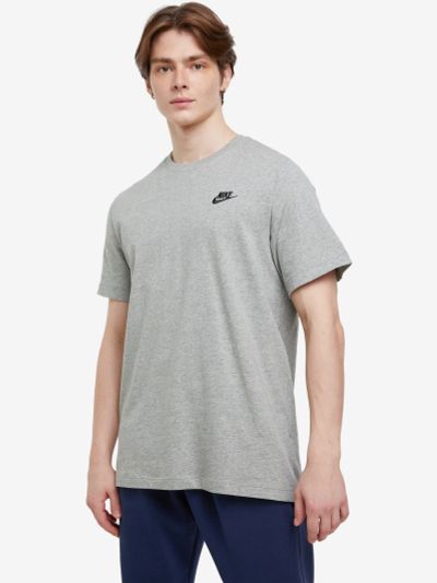 Лот: 22430902. Фото: 1. Футболка мужская Nike Club, Серый. Другое (спортивная одежда)