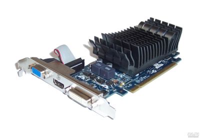 Лот: 12830892. Фото: 1. Asus nvidia GF 210 Sinent 1Gb. Видеокарты