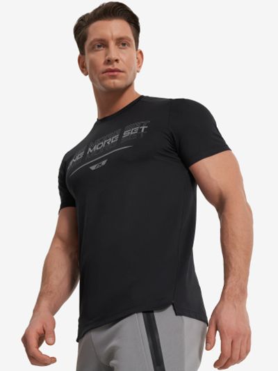 Лот: 24930902. Фото: 1. Футболка мужская Athlex, Черный. Другое (спортивная одежда)