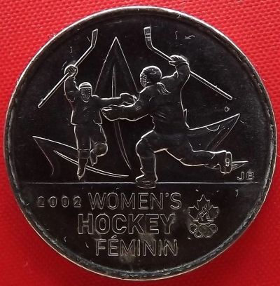 Лот: 2936245. Фото: 1. (№2951) Женский хоккей - 25 центов... Америка