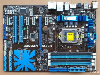 Лот: 13748712. Фото: 1. Материнская плата Asus P7P55D-E... Материнские платы