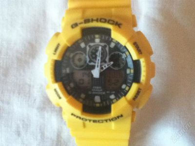 Лот: 1837894. Фото: 1. CASIO G-SHOCK GA-100 yellow. Оригинальные наручные часы