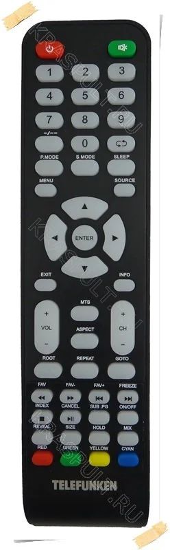 Лот: 15905912. Фото: 1. Пульт TELEFUNKEN CX-507, TF-LED19S3... Пульты ДУ