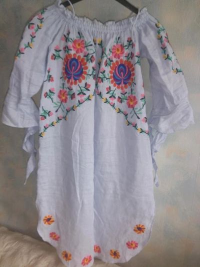 Лот: 11678908. Фото: 1. Туника Zara. Лен. 42-46 р. Платья