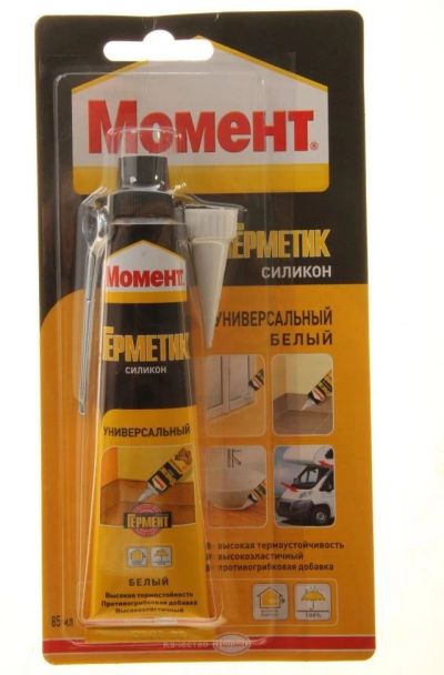 Лот: 12916011. Фото: 1. Герметик Момент прозр 85г /24/. Клеи, герметики, пена монтажная, клейкие ленты