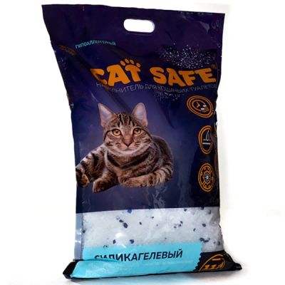 Лот: 18599622. Фото: 1. Кэт Сейф Силикагель 11л (Cat Safe... Миски, лотки, наполнители