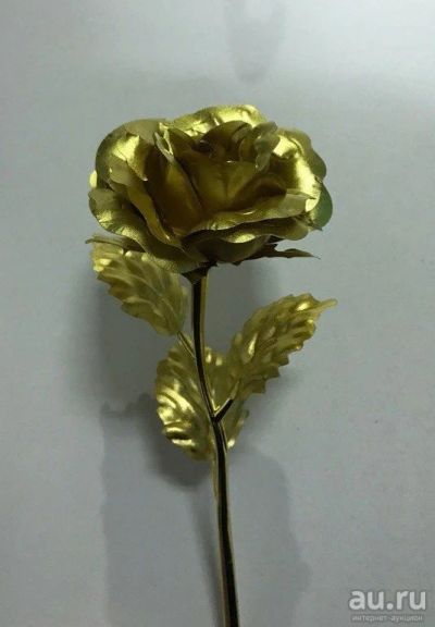 Лот: 9183728. Фото: 1. Золотая роза В подарок Любимым... Искусственные и сувенирные цветы