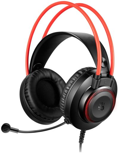Лот: 25014240. Фото: 1. Игровая гарнитура A4Tech Bloody... Акустические системы