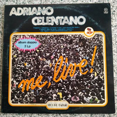 Лот: 21505514. Фото: 1. LP ● Adriano Celentano ● Me, Live... Аудиозаписи