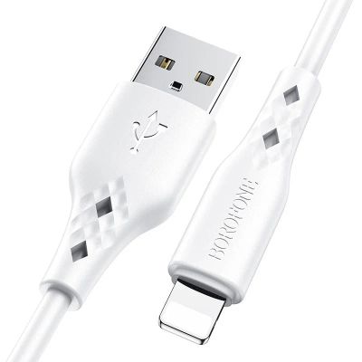 Лот: 17839928. Фото: 1. USB кабель iPhone Lighthing Borofone... Дата-кабели, переходники