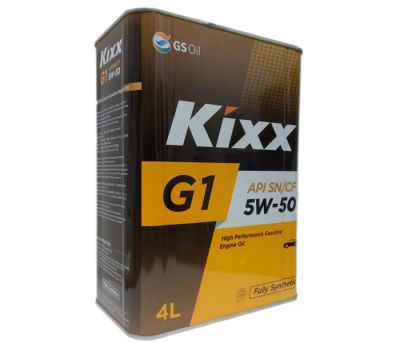 Лот: 14493320. Фото: 1. Kixx G1 SN/CF 5W-50 4L (масло... Масла, жидкости