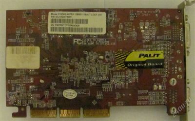 Лот: 1525789. Фото: 1. видеокарта AGP fx5500 c 128mb. Видеокарты