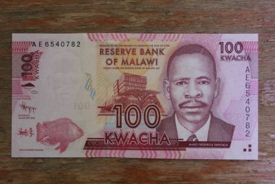 Лот: 21392608. Фото: 1. Малави 100 квача 2012 года. Без... Африка