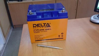 Лот: 4380069. Фото: 1. Аккумулятор Delta DTM 1240 12В... Батарейки, аккумуляторы, элементы питания