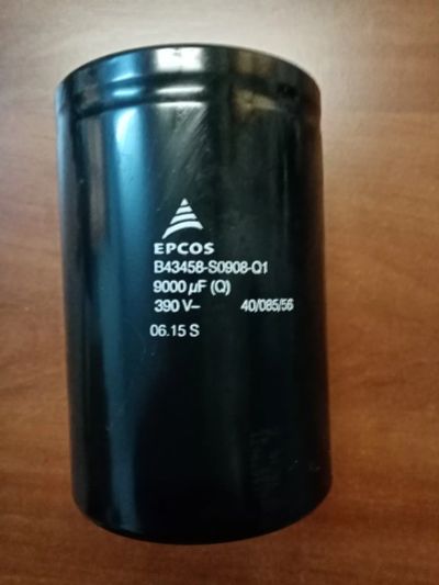 Лот: 24890245. Фото: 1. Конденсатор Epcos 9000mF бу электролит. Конденсаторы