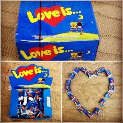Лот: 2573982. Фото: 1. жвачка love is клубника-банан. Другое (кондитерские изделия, конфеты)