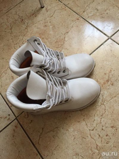 Лот: 9449428. Фото: 1. Timberland БЕЛЫЕ. Ботинки, полуботинки