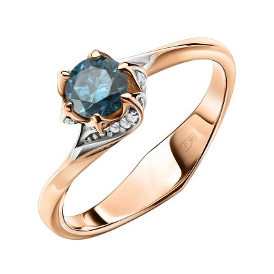 Лот: 23895979. Фото: 1. Кольцо TALANT из золота с бриллиантами. Кольца, перстни