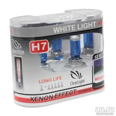 Лот: 17351358. Фото: 1. Галогеновые лампы Clearlight H7... Оптика и освещение