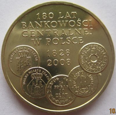 Лот: 7254229. Фото: 1. 2 злотых 2009. 180-летие Центральной... Европа