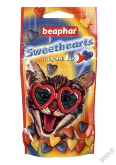 Лот: 5689789. Фото: 1. Лакомство Beaphar Sweethearts... Корма
