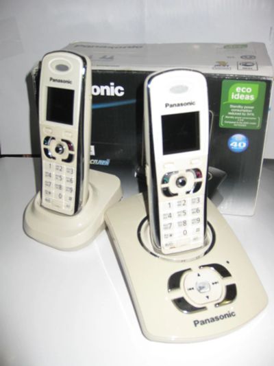 Лот: 7508455. Фото: 1. Беспроводной телефон Panasonic... DECT и радиотелефоны