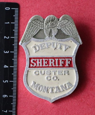 Лот: 11468331. Фото: 1. Большой значок: Sheriff. Deputv... Сувенирные