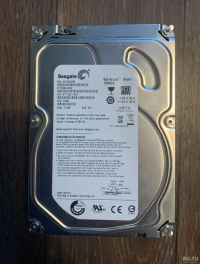Лот: 17273713. Фото: 1. Hdd Seagate Barracuda green 1tb... Жёсткие диски (HDD)