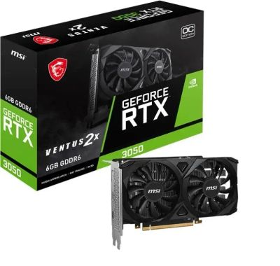 Лот: 25008617. Фото: 1. 6Gb Msi RTX 3050 Ventus 2X E 6G... Видеокарты