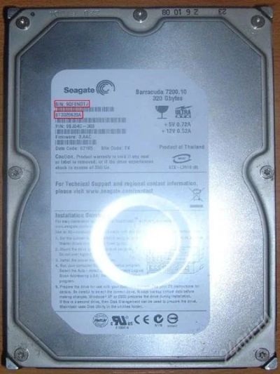 Лот: 155935. Фото: 1. Жесткий диск (HDD) Seagate Barracuda... Жёсткие диски (HDD)