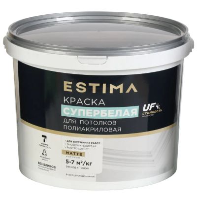 Лот: 25041643. Фото: 1. Краска водно-дисперсионная, Estima... Краски, лаки, растворитель