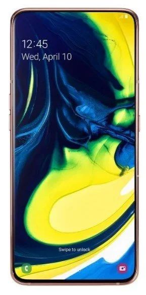 Лот: 14358912. Фото: 1. Samsung Galaxy A80 128GB, Золотой... Смартфоны
