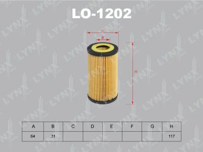 Лот: 13356959. Фото: 1. Lynx LO-1202 Масляный фильтр. Расходные материалы