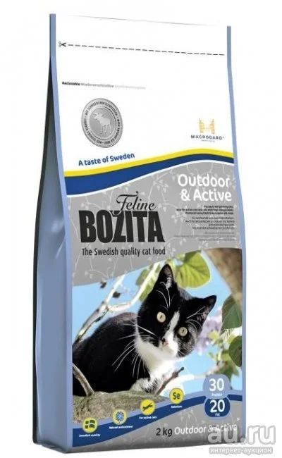 Лот: 14614280. Фото: 1. Корм Bozita (Бозита) Outdoor&Active... Корма