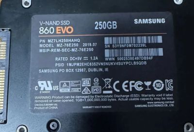 Лот: 25793498. Фото: 1. Samsung ssd диск 250gb 860 evo. SSD-накопители