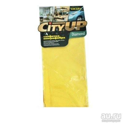 Лот: 9606563. Фото: 1. Салфетка микрофибра City-Up Diamond... Средства по уходу