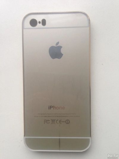 Лот: 8964252. Фото: 1. Чехол для айфона 5s. Gold. Чехлы, бамперы