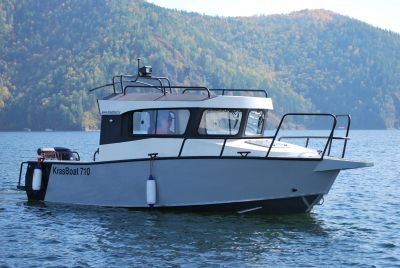 Лот: 16083719. Фото: 1. Алюминиевый катер Krasboat 710... Лодки и катера