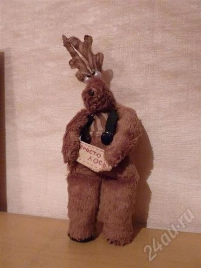 Лот: 532923. Фото: 1. "Просто лось" игрушка авторская... Готовые изделия