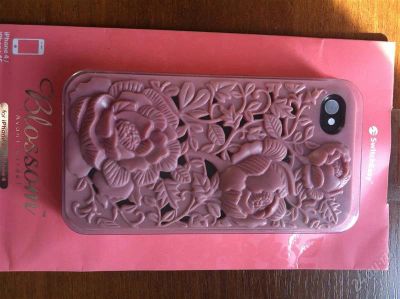Лот: 2486081. Фото: 1. Розовый 3D чехол для iPhone 4... Чехлы, бамперы