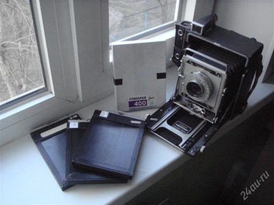 Лот: 1771281. Фото: 1. Graflex Crown Graphic 4x5 + BONUS... Плёночные дальномерные, шкальные